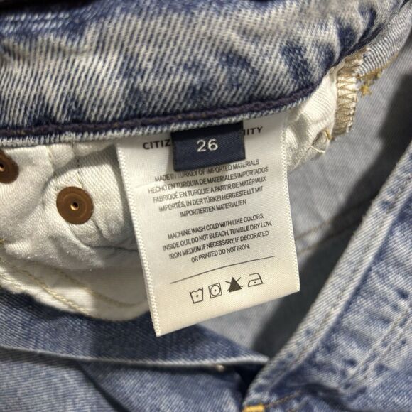 CITIZENS of HUMANITY Women's Size 26 Florence Jeans Wide Straight Leg Button Fly - Picture 8 of 9